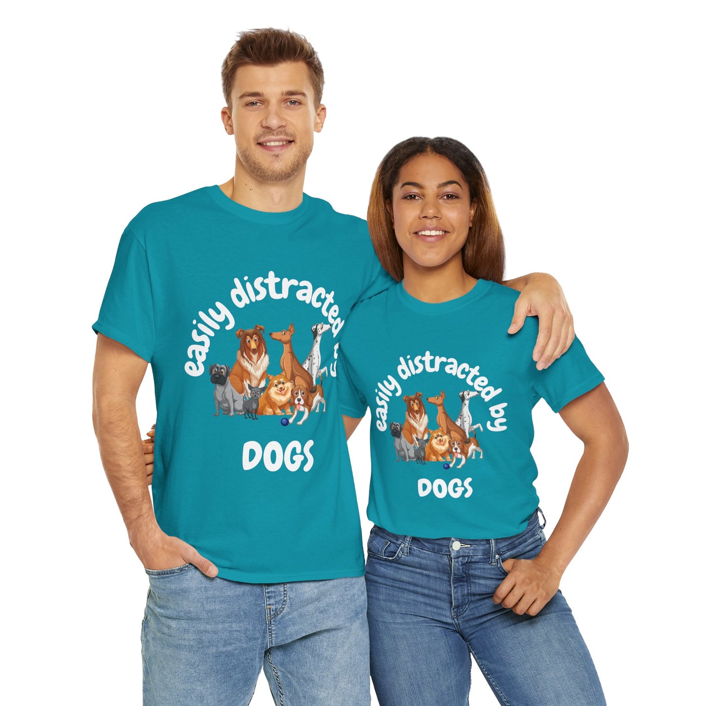 T Shirt - Unisex - Easily Distracted by Dogs