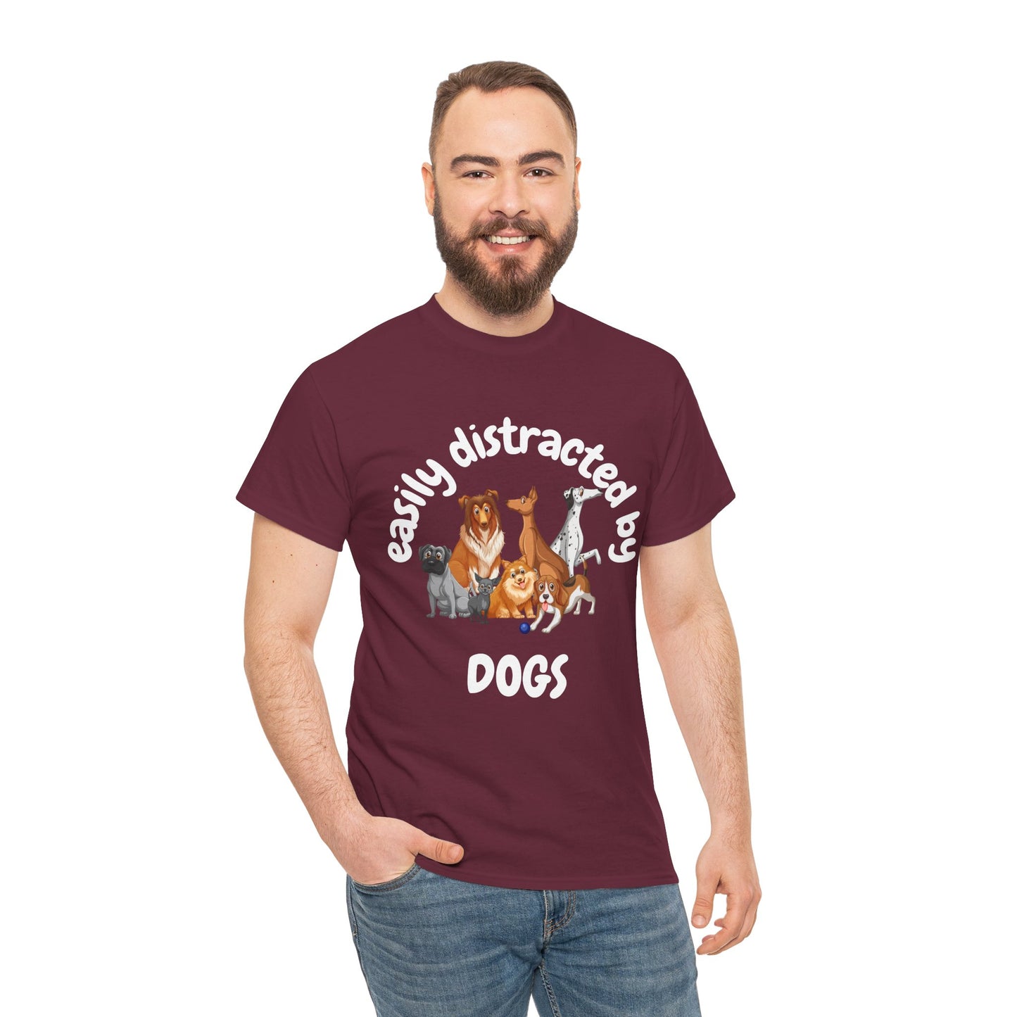 T Shirt - Unisex - Easily Distracted by Dogs