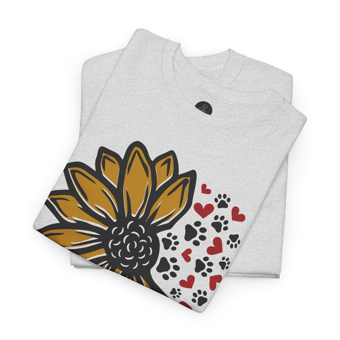 T Shirt - Unisex - Sunflower and Paws
