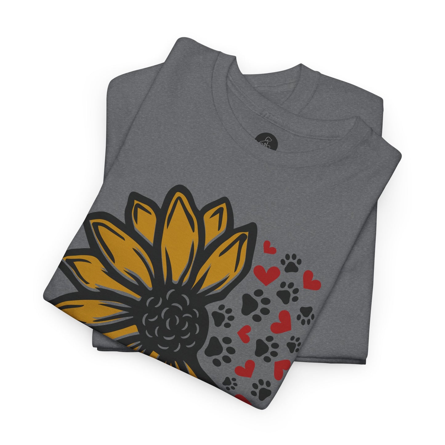 T Shirt - Unisex - Sunflower and Paws