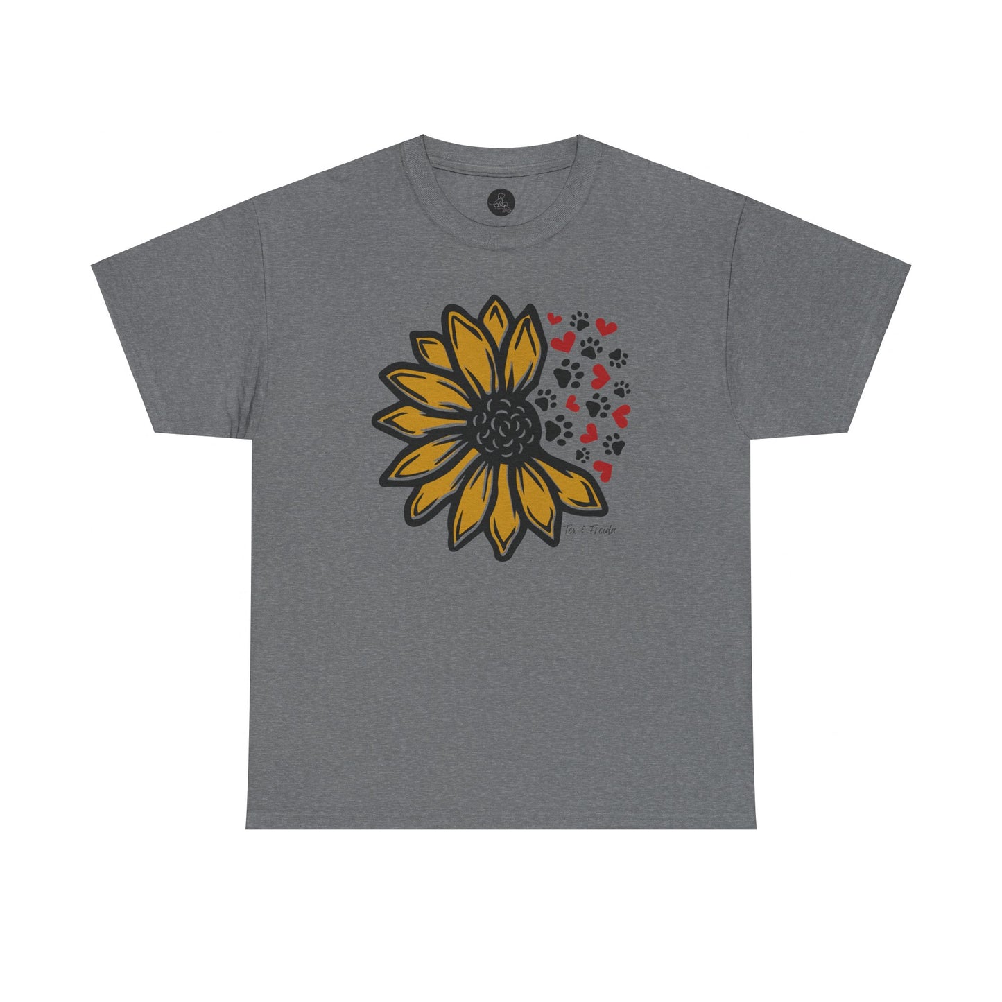 T Shirt - Unisex - Sunflower and Paws