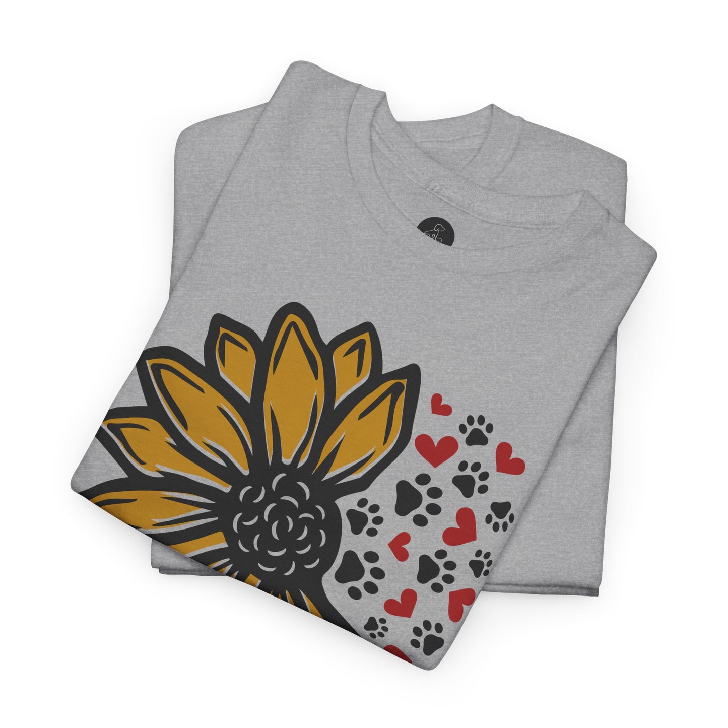 T Shirt - Unisex - Sunflower and Paws