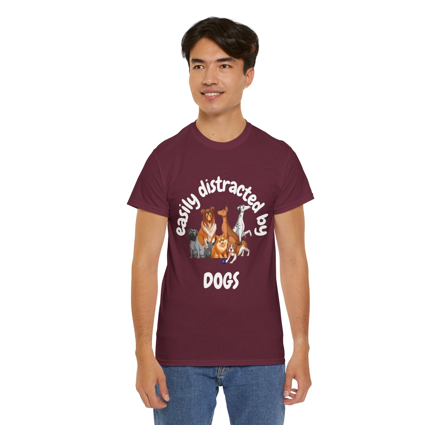T Shirt - Unisex - Easily Distracted by Dogs
