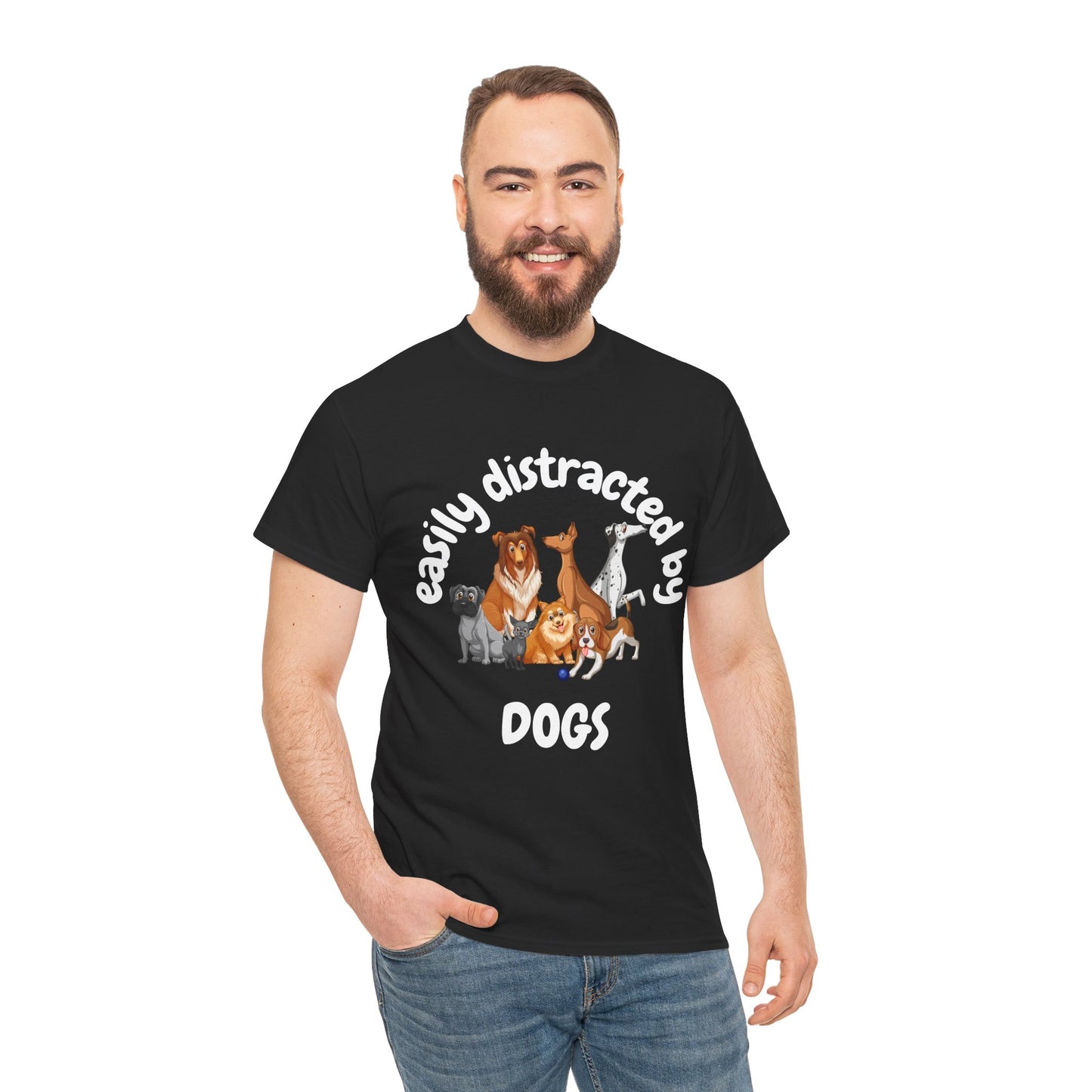 T Shirt - Unisex - Easily Distracted by Dogs