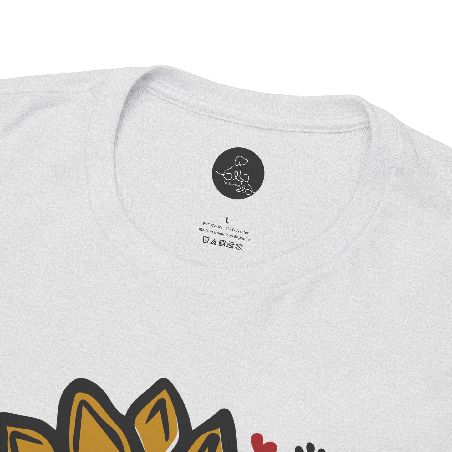 T Shirt - Unisex - Sunflower and Paws