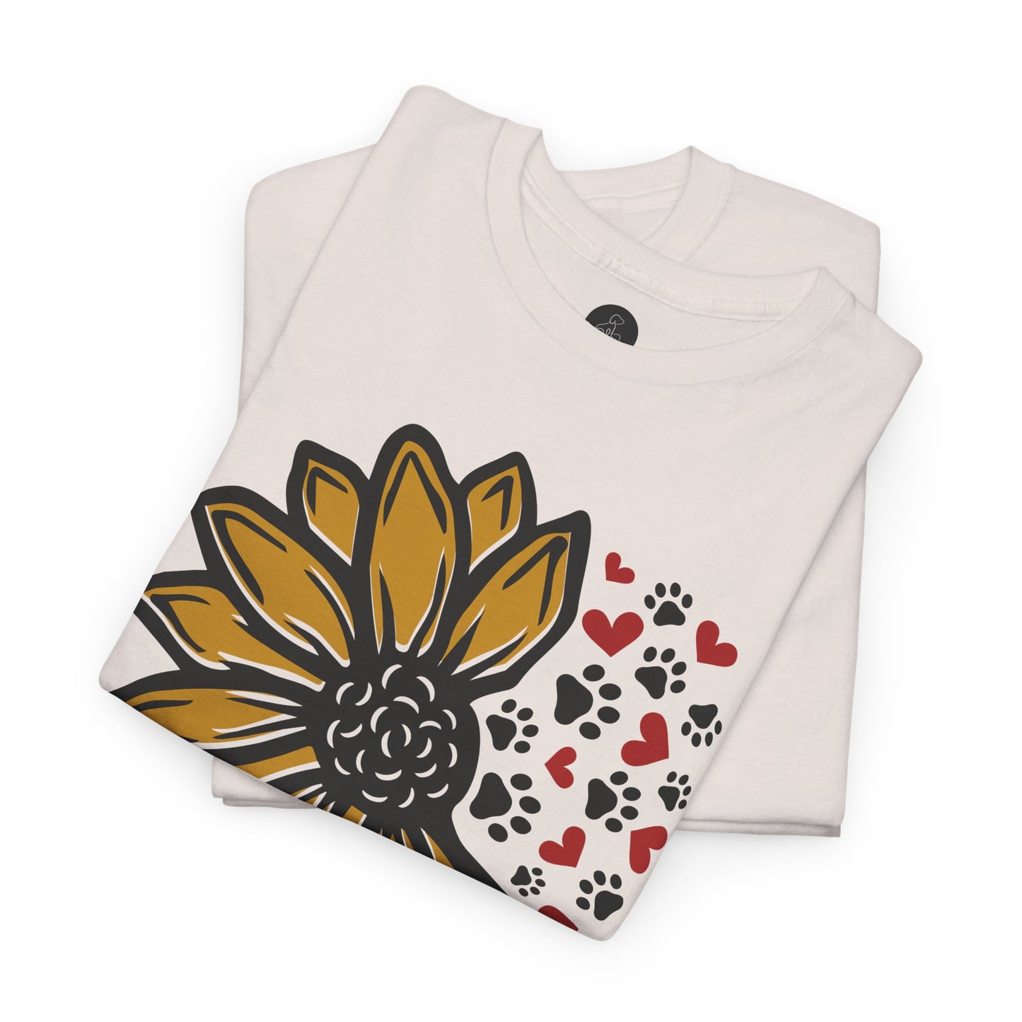 T Shirt - Unisex - Sunflower and Paws