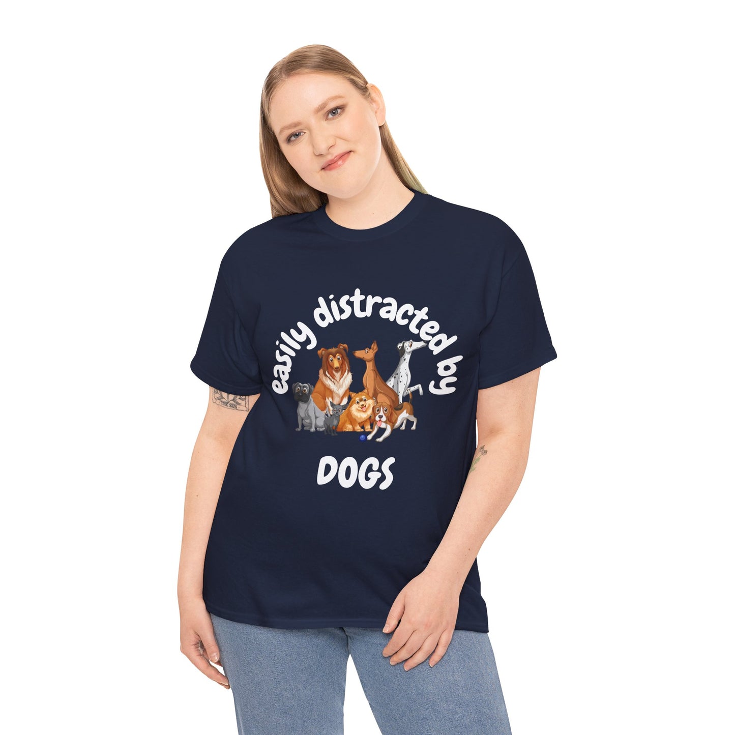 T Shirt - Unisex - Easily Distracted by Dogs