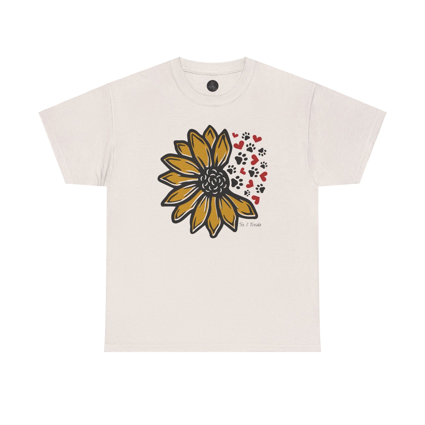T Shirt - Unisex - Sunflower and Paws