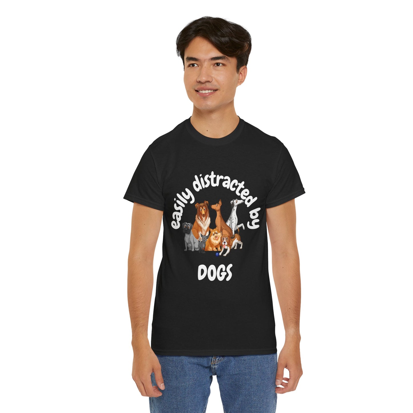 T Shirt - Unisex - Easily Distracted by Dogs