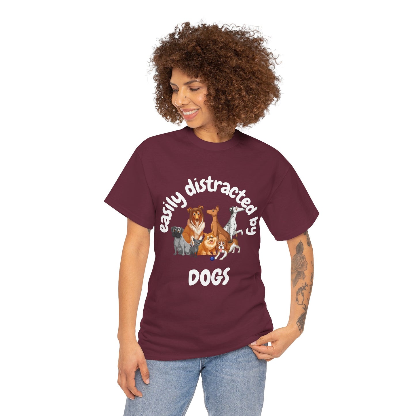 T Shirt - Unisex - Easily Distracted by Dogs