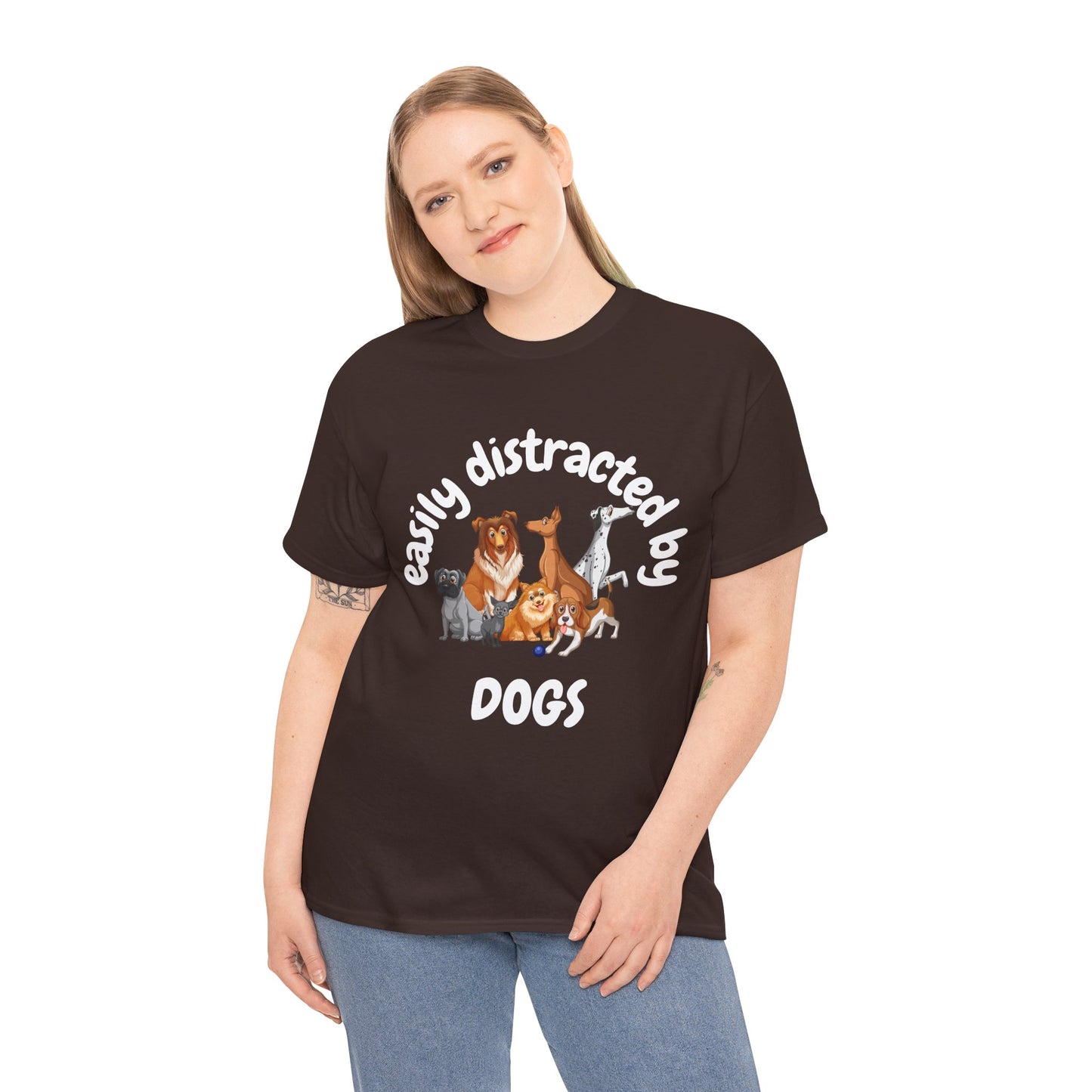 T Shirt - Unisex - Easily Distracted by Dogs