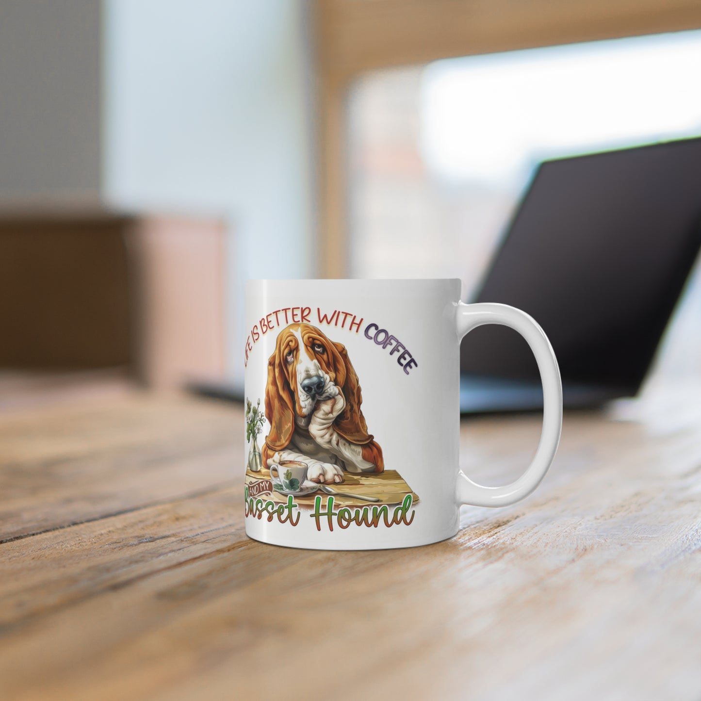 Coffee Mug, 11oz - Basset Hound