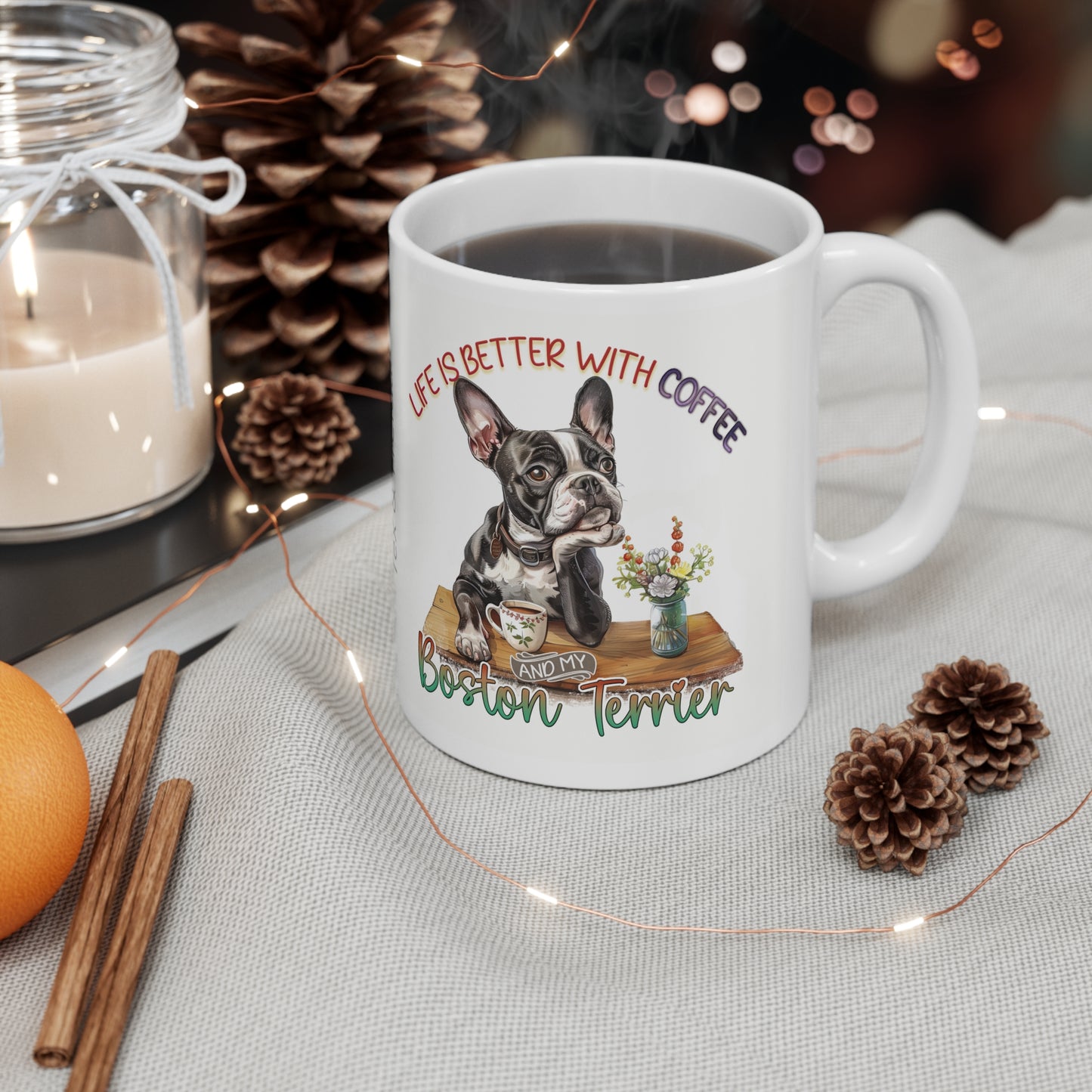 Coffee Mug, 11oz - Boston Terrier