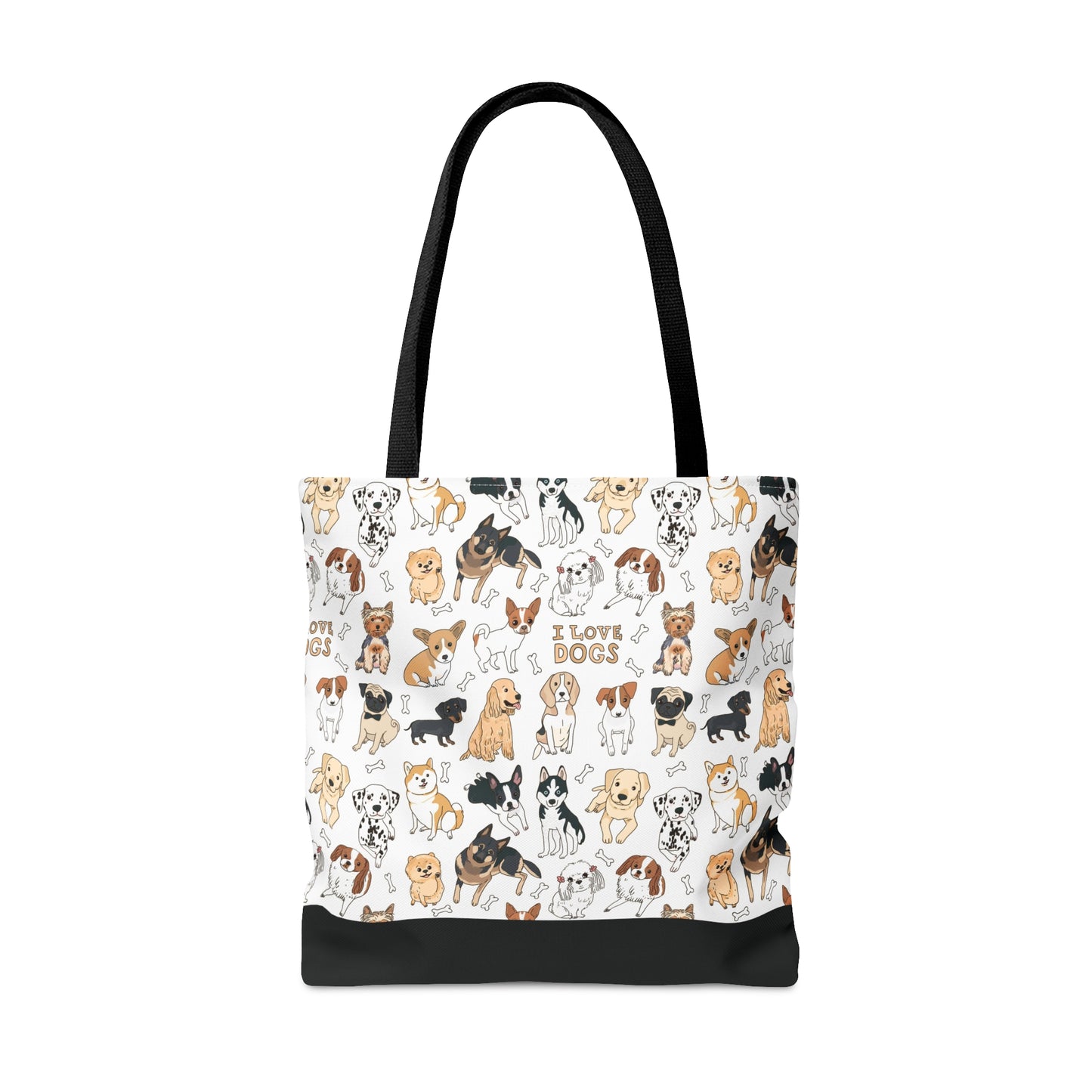 Tote Bag - AOP - I Love Dogs