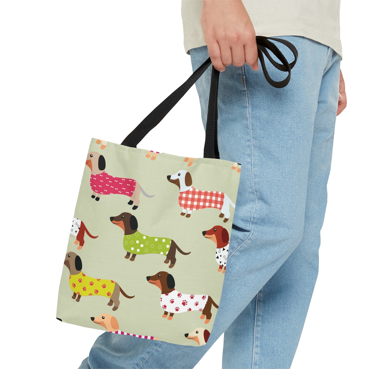 Tote Bag - AOP - Dachshunds in Sweaters