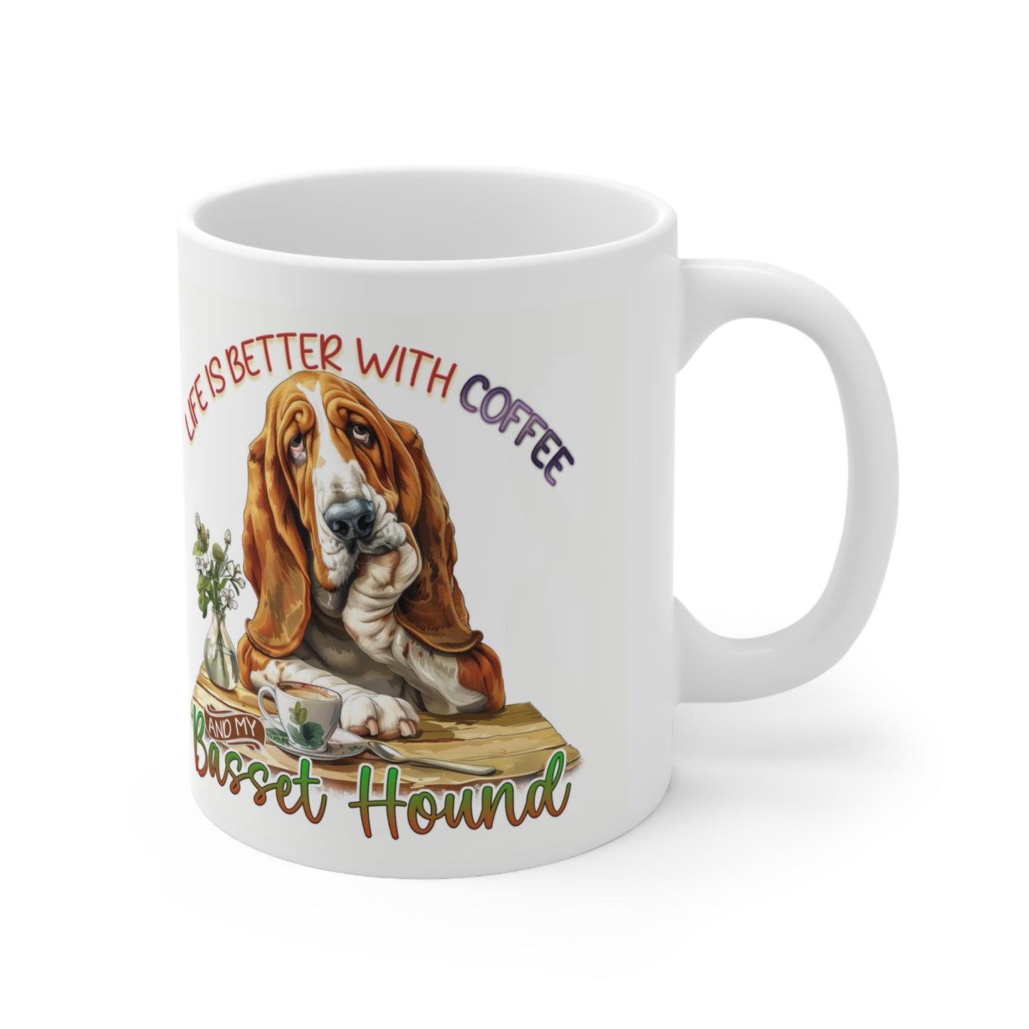 Coffee Mug, 11oz - Basset Hound