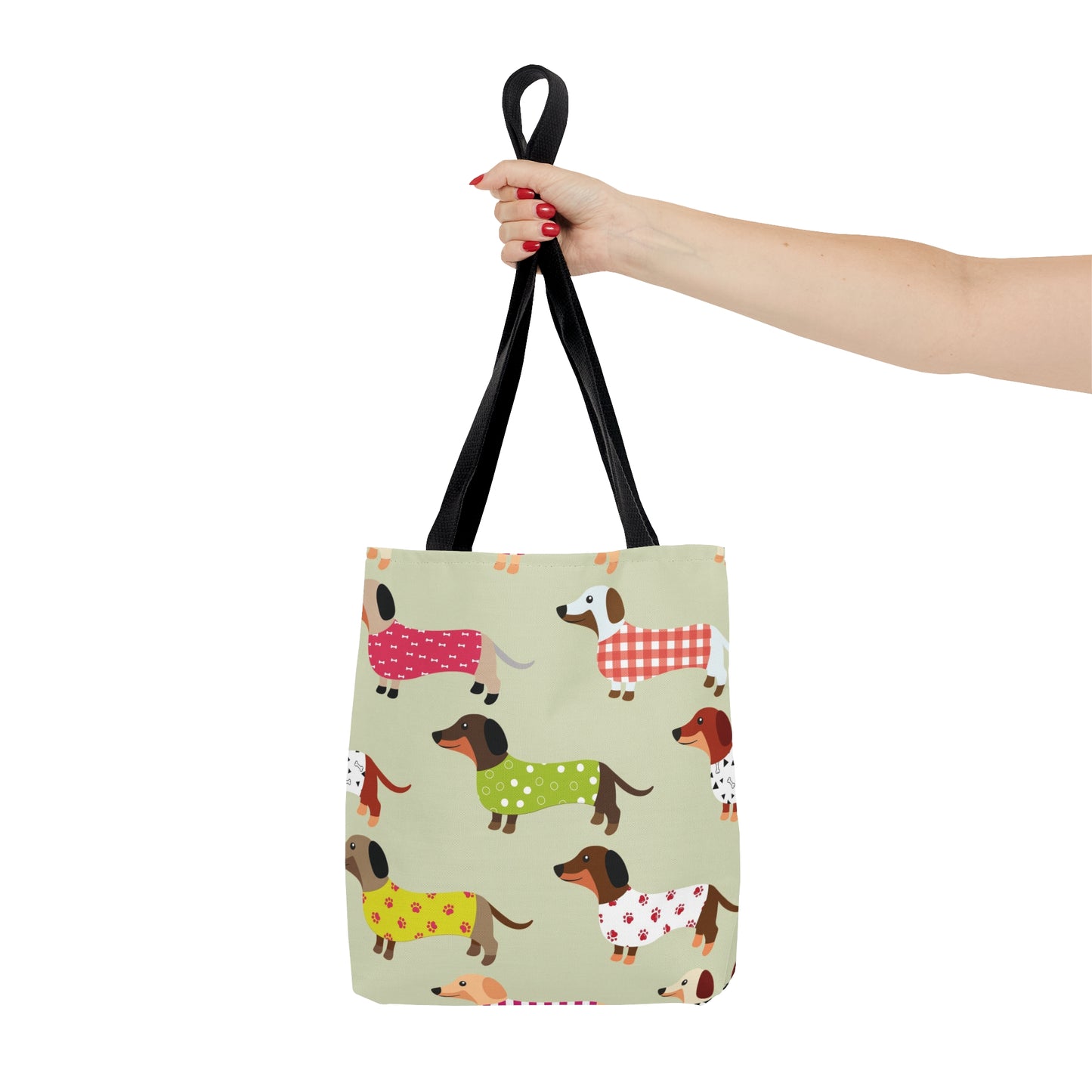 Tote Bag - AOP - Dachshunds in Sweaters