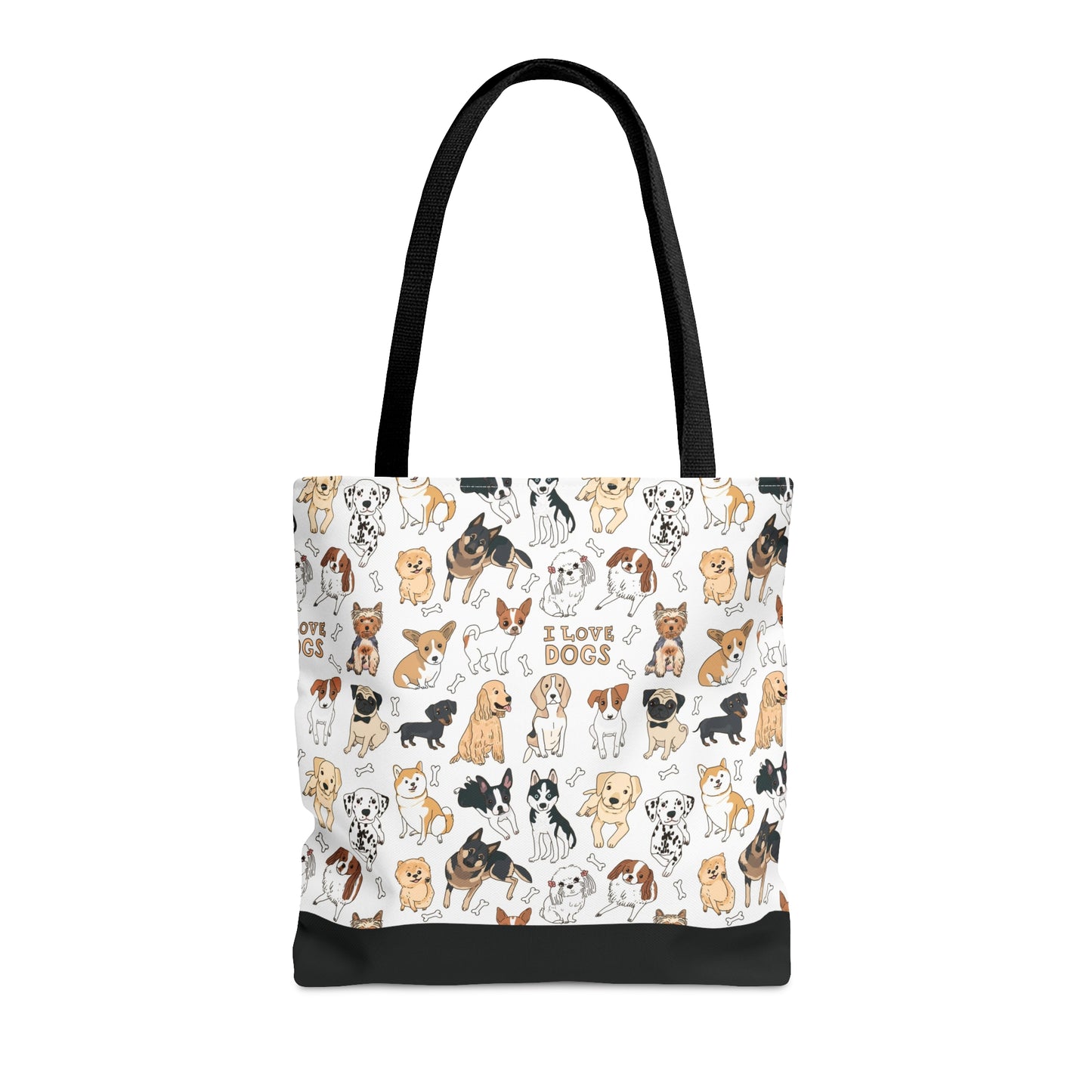 Tote Bag - AOP - I Love Dogs