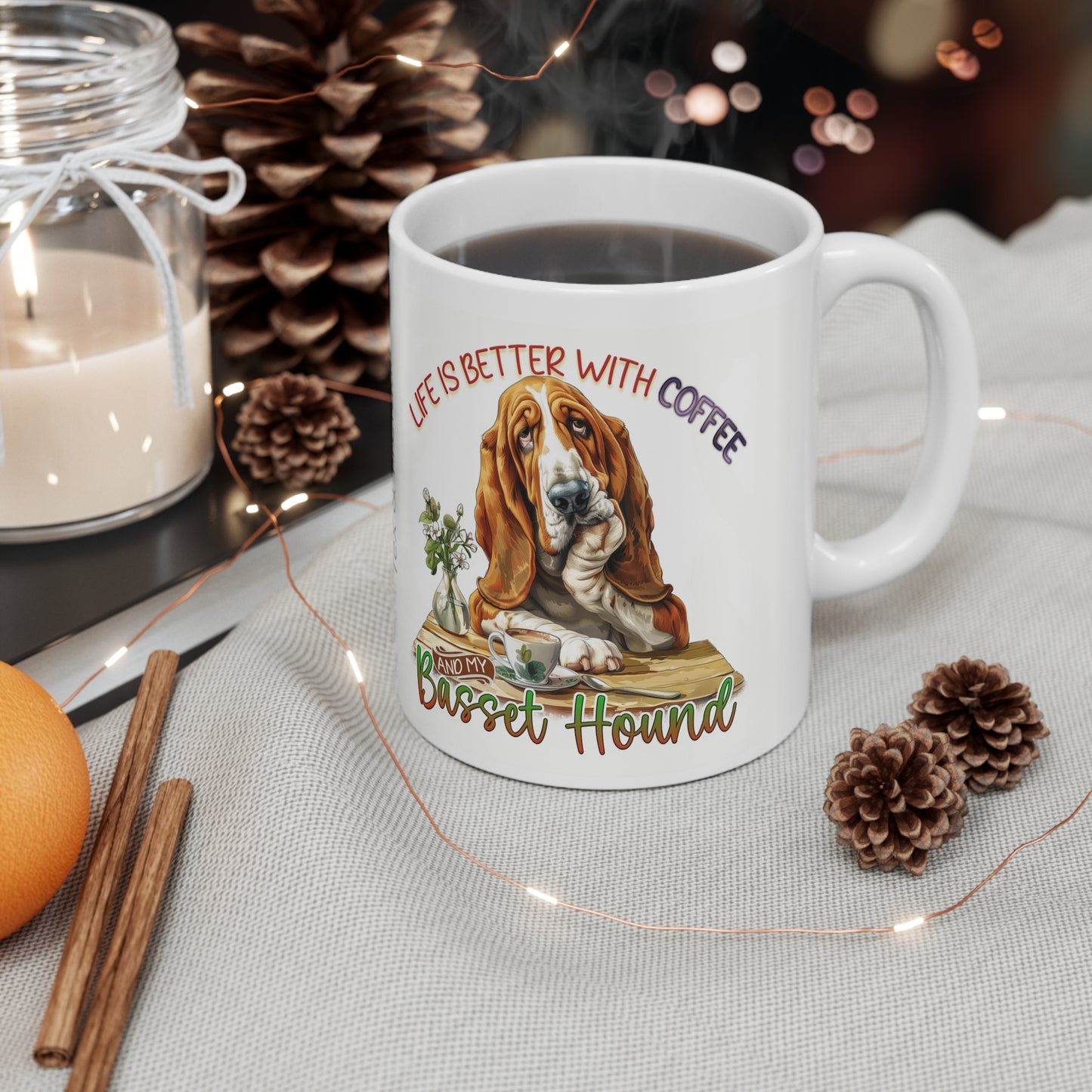 Coffee Mug, 11oz - Basset Hound