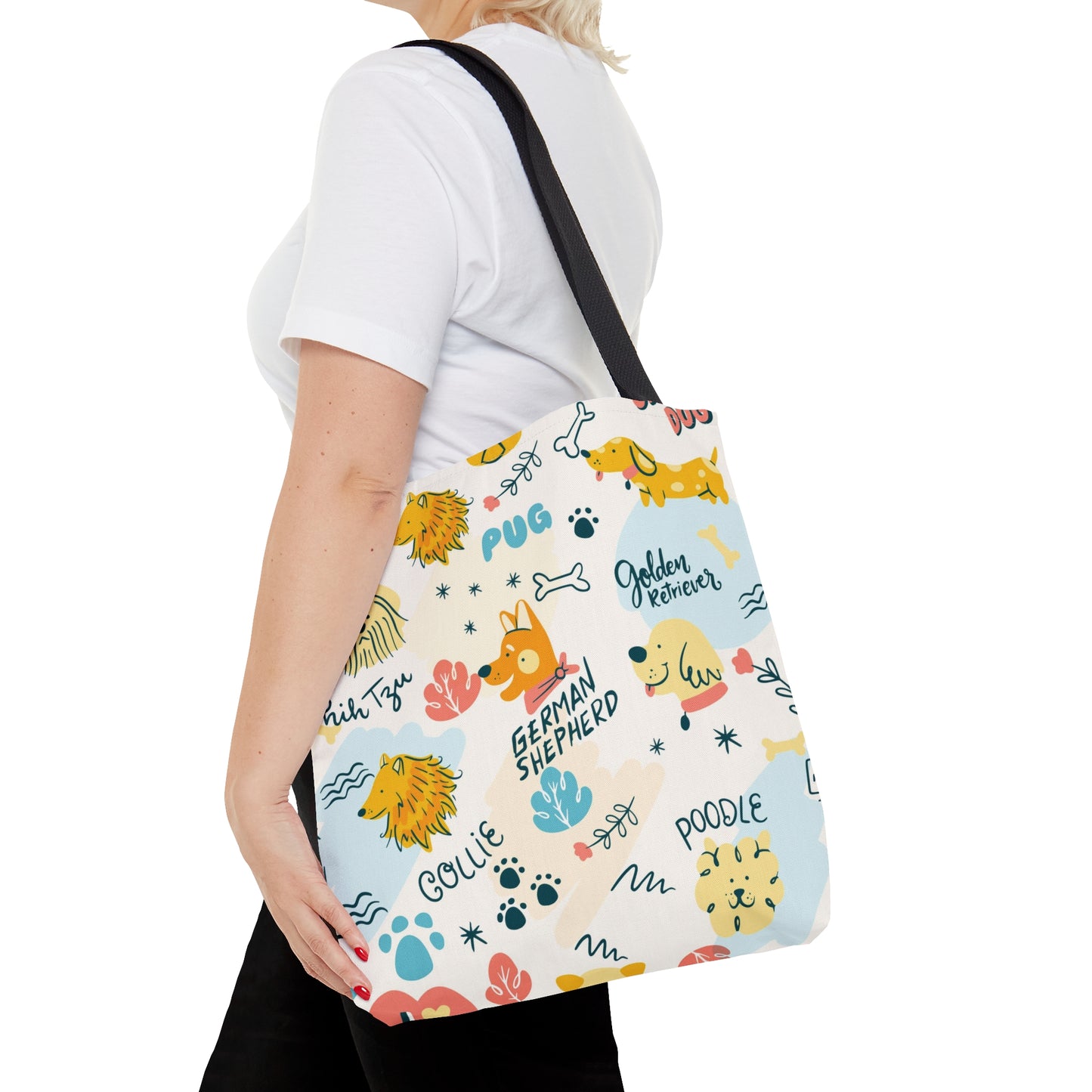 Tote Bag - AOP - Doodles of Dogs