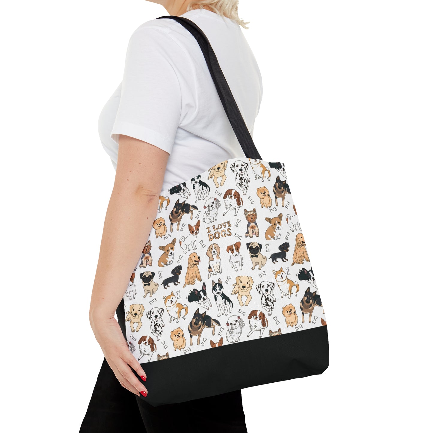 Tote Bag - AOP - I Love Dogs