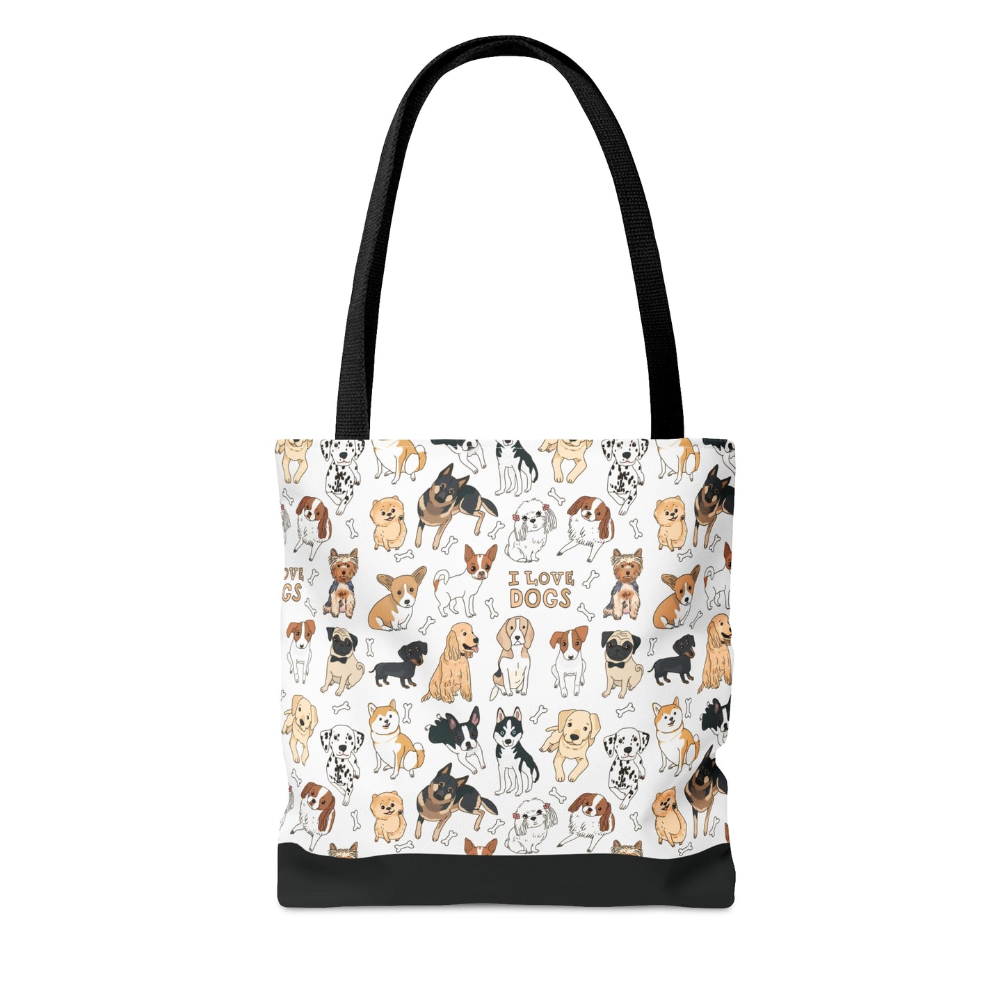 Tote Bag - AOP - I Love Dogs