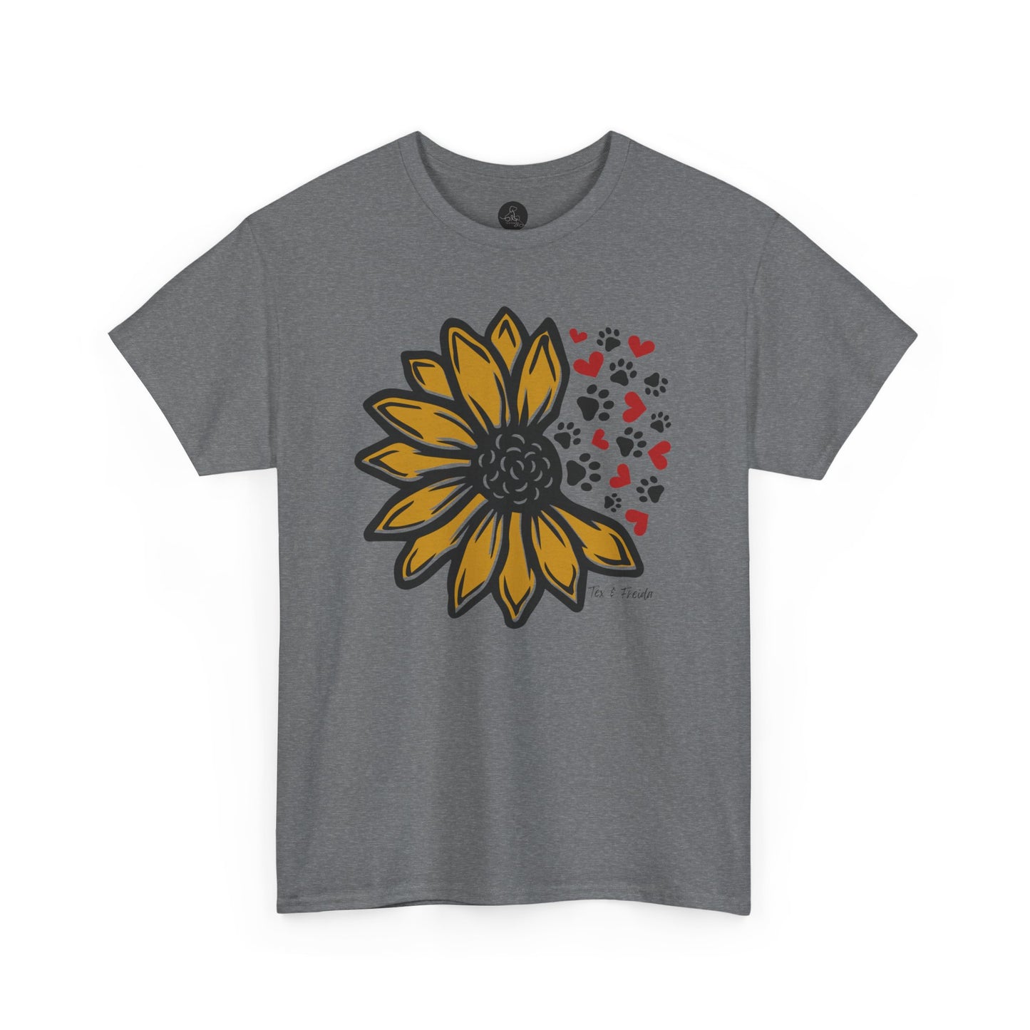 T Shirt - Unisex - Sunflower and Paws